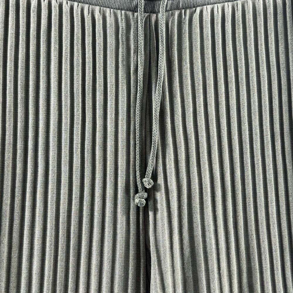 JOHN ELLIOTT‎ Ginza Ribbed Pants Womens Size 0 Green Wide Leg Pull On Casual - Picture 5 of 10